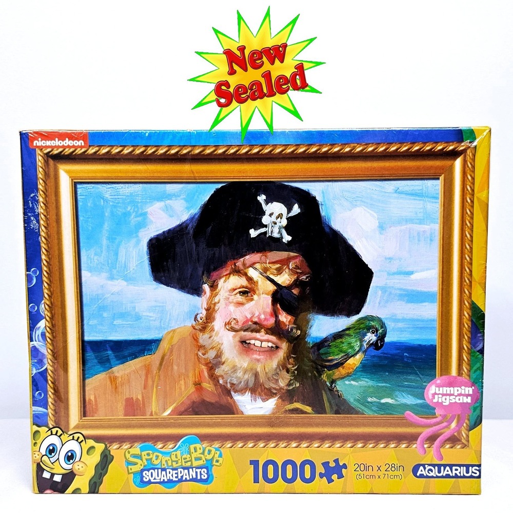 Aquarius‎ SpongeBob SquarePants Painty Pirate 1000pc Puzzle NWT